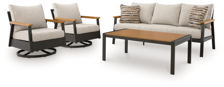 Carmel Highlands - Sofa, Chairs, Table Set (Set of 4) - Dark Brown - view 10