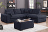 Joshua - 100" Sectional Sofa with Right Facing Chaise and Console Ottoman by Lilola Home | Bel Furniture