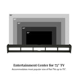 Modern Wall-Mounted Floating TV Stand by Walker Edison | Bel Furniture