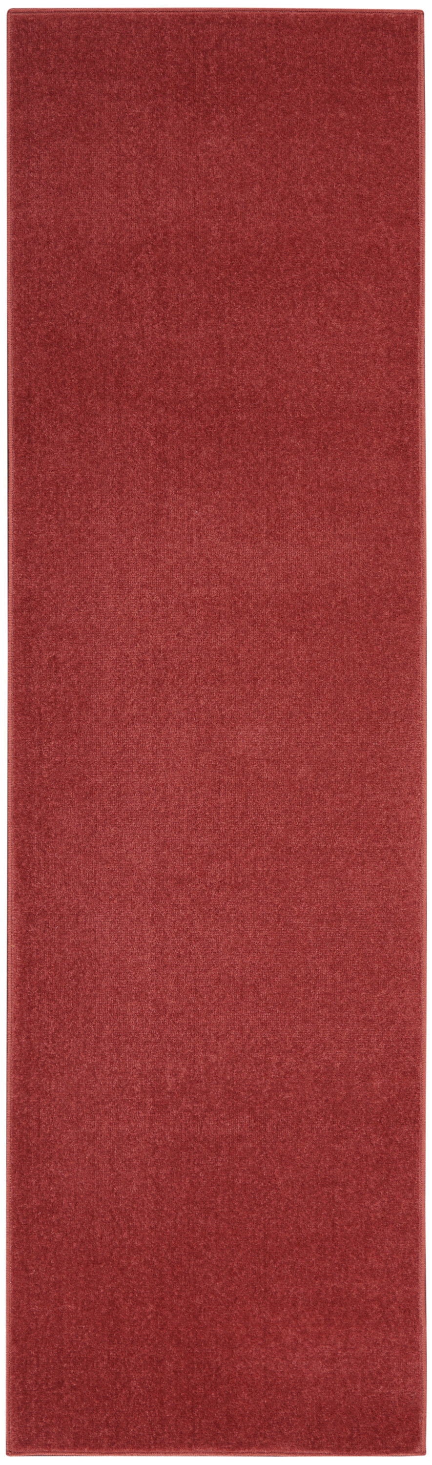 2' X 10' Non Skid Indoor / Outdoor Runner Rug - Brick Red