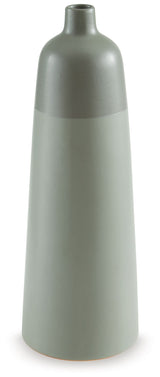 Peerland - Vase Green 5''W x 5''D x 15''H by Signature Design by Ashley® | Bel Furniture