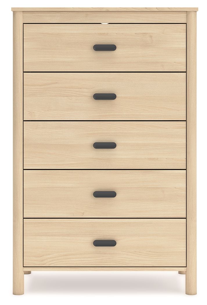 Cabinella - Tan - Five Drawer Chest by Signature Design by Ashley® | Bel Furniture