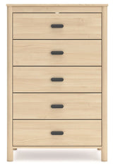 Cabinella - Tan - Five Drawer Chest by Signature Design by Ashley® | Bel Furniture