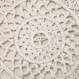 Coates - Round Macrame Pouf - Natural by Simpli-Home | Bel Furniture