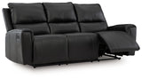 Glossmore - Reclining Sofa - Black