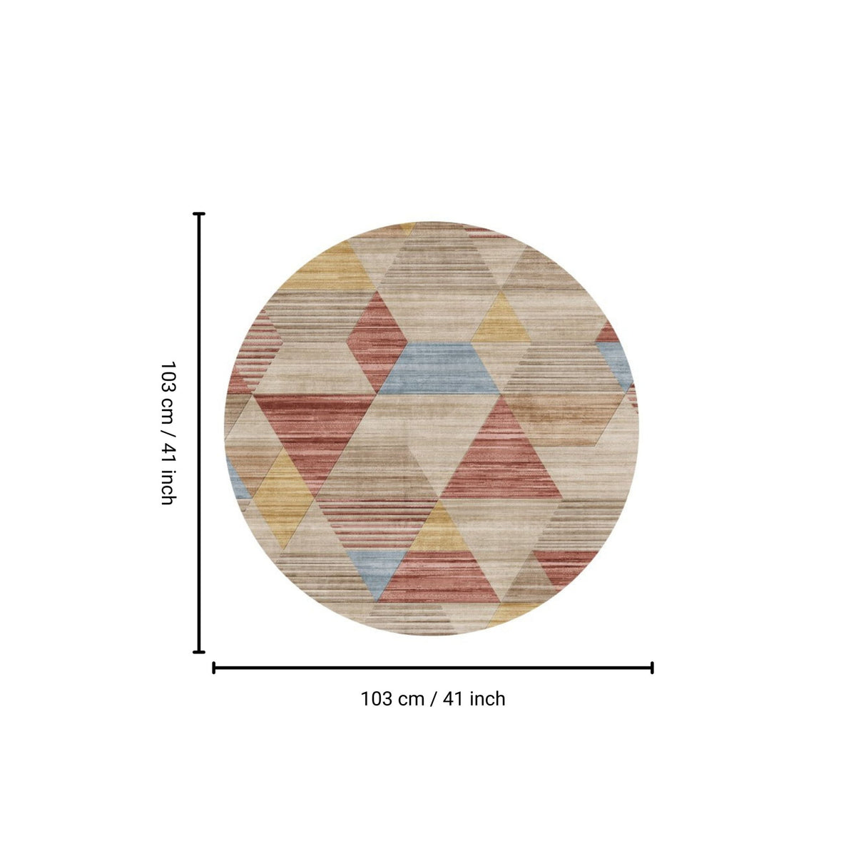 Rabbit - Washable Non - Slip Round Rug - Ivory Multi by Icona Home Decor | Bel Furniture