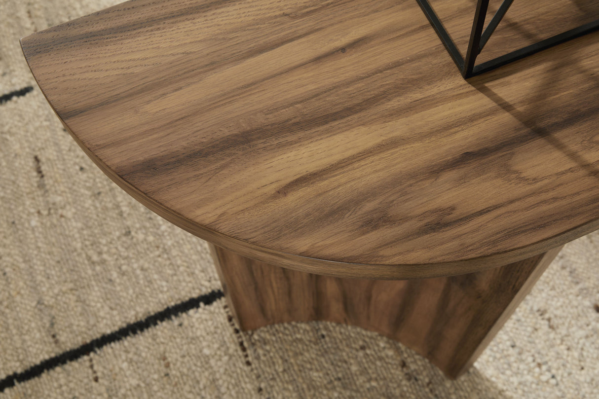 Austanny - Warm Brown - Sofa Table by Signature Design by Ashley® | Bel Furniture