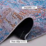 Maval - 6' X 9' Washable Area Rug - Yellow