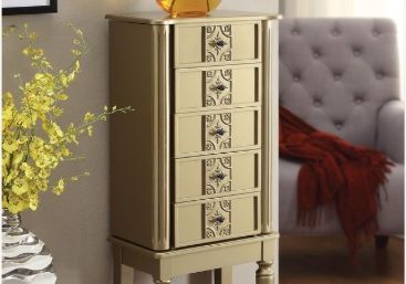 Tammy - Jewelry Armoire - Gold