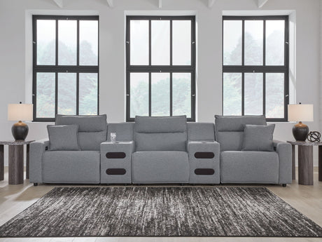 Modmax II - Reclining Sectional - Salt And Pepper - view 83