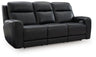 5Z-Comfort - Relaxation - Power Reclining Sofa With Adj Headrest Black by Signature Design by Ashley® | Bel Furniture