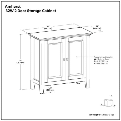 Amherst - Handcrafted Low Storage Cabinet - view 47