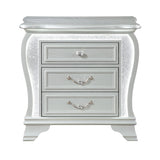 Aurelia - Nightstand With LED - Silver