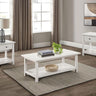 Payne - Coffee And 1-Drawer End Table Set White 3 Pc. Coffee Table, 2 End Tables by Coaster Fine Furniture | Bel Furniture