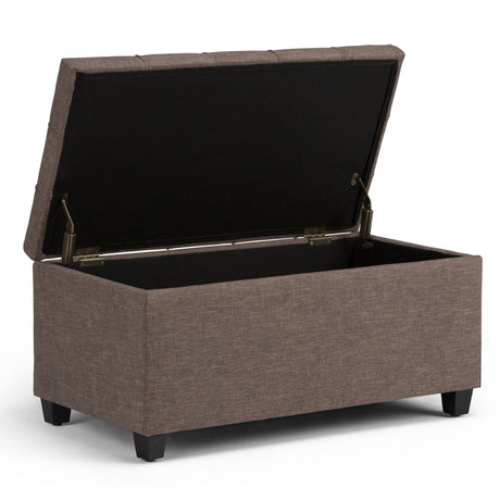 Sienna - Upholstered Storage Ottoman Bench - view 6