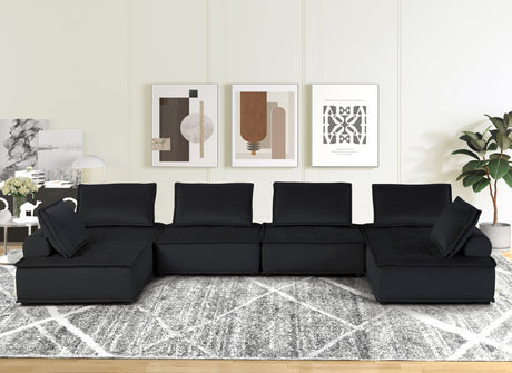 Anna - Stylish Sectional Sofa Ottoman by Lilola Home | Bel Furniture