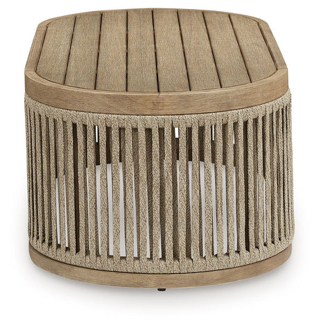 Serena Shores - Rectangular Cocktail Table - Beige - view 6
