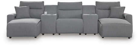 Modmax II - Reclining Sectional - Salt And Pepper - view 35