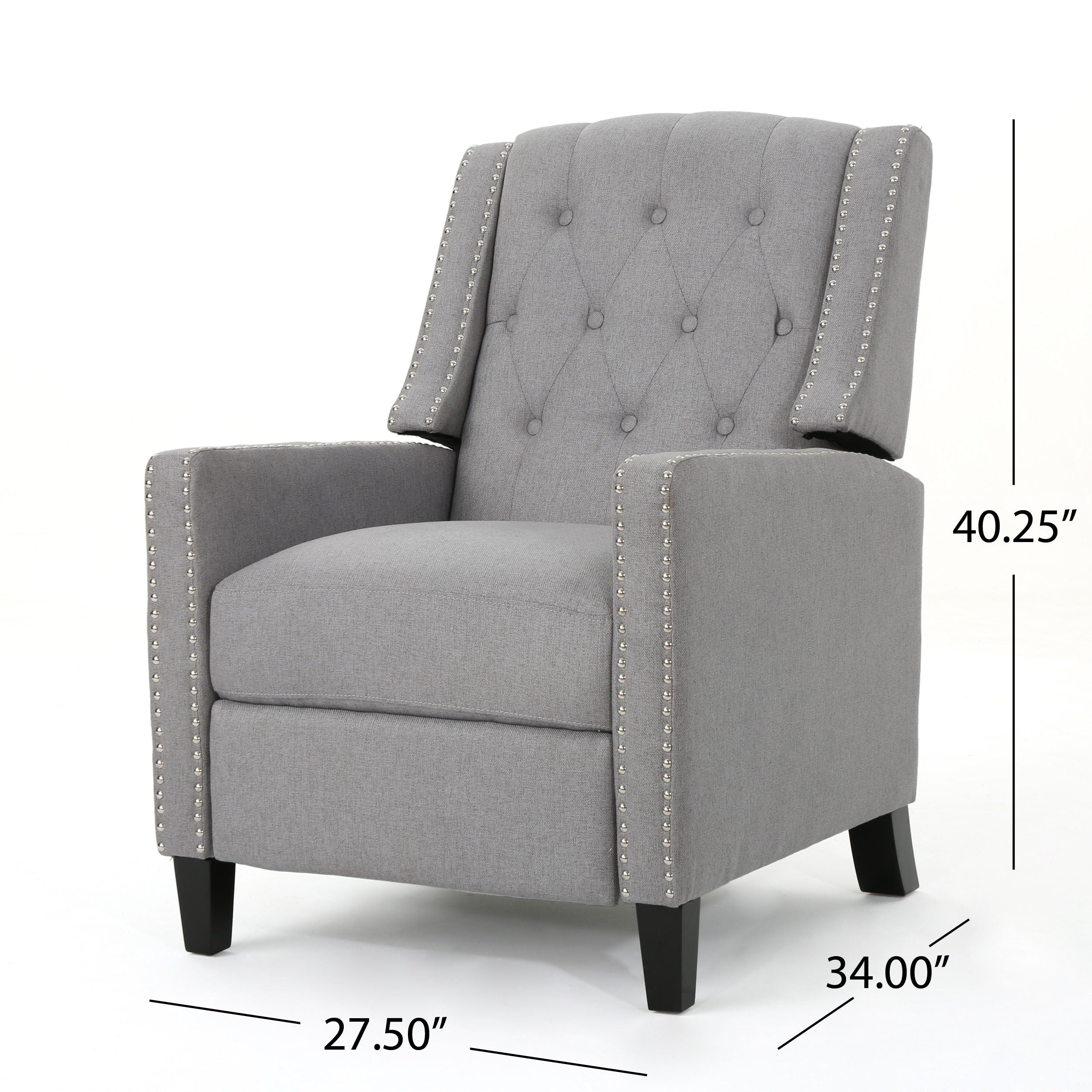 Classic Fabric Push Back Chair