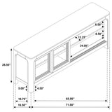 Solano - 71" 2-door TV Stand Media Console - Weathered Mango