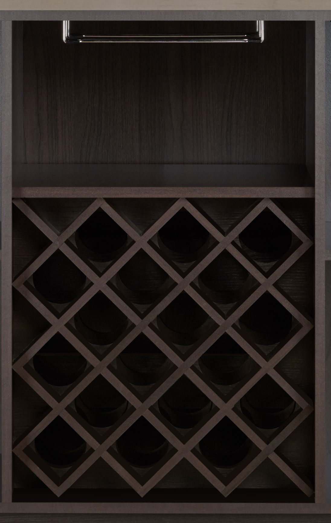 Hazen - Wine Cabinet - Espresso