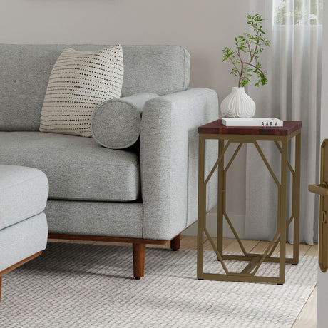 Selma - Handcrafted Metal And Wood Accent Table - view 23