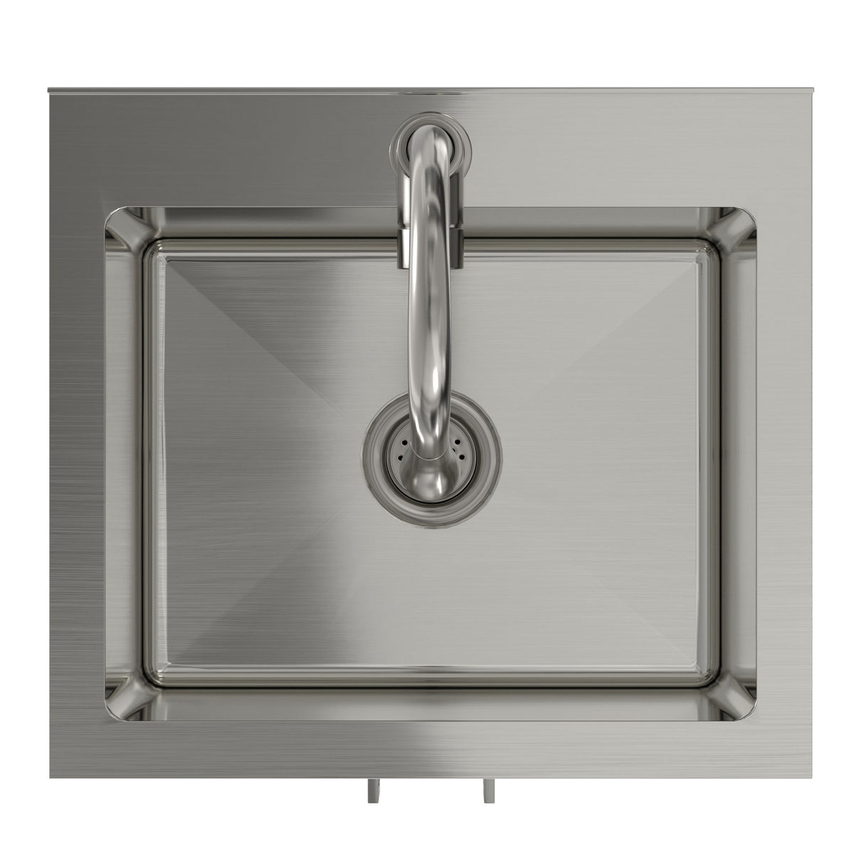 Modern Shaker All-In-One Laundry Utility Sink And Cabinet With Pull-Out Faucet