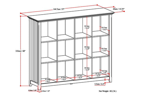 Acadian - Handcrafted Cube Storage by Simpli-Home | Bel Furniture