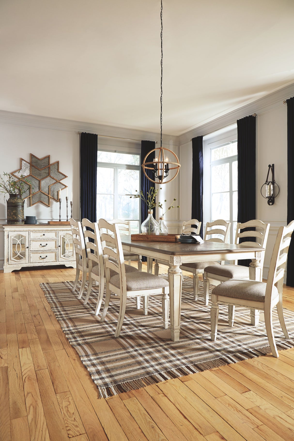 Realyn - Chipped White - Rectangular Dining Room Extension Table by Signature Design by Ashley® | Bel Furniture