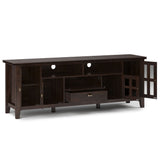 Artisan - TV Media Stand - Tobacco Brown by Simpli-Home | Bel Furniture