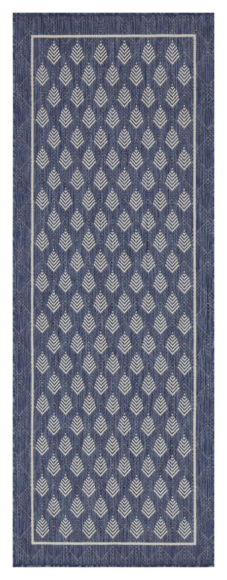 Sunshine - 2'7" X 7'3" Indoor / Outdoor Area Rug Polypropylene Blue by Icona Home Decor | Bel Furniture