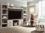 Willowton - 4-Piece Entertainment Center - Whitewash - view 4