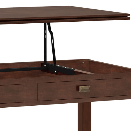 Artisan - Lift Top Coffee Table - Russet Brown by Simpli-Home | Bel Furniture