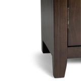 Cosmopolitan - Wide TV Media Stand - Mahogany Brown by Simpli-Home | Bel Furniture