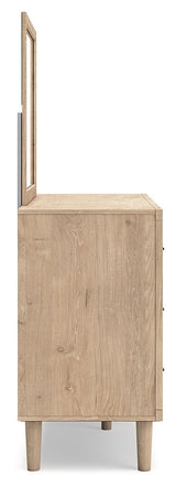 Cielden - Two-Tone - Dresser And Mirror by Signature Design by Ashley® | Bel Furniture