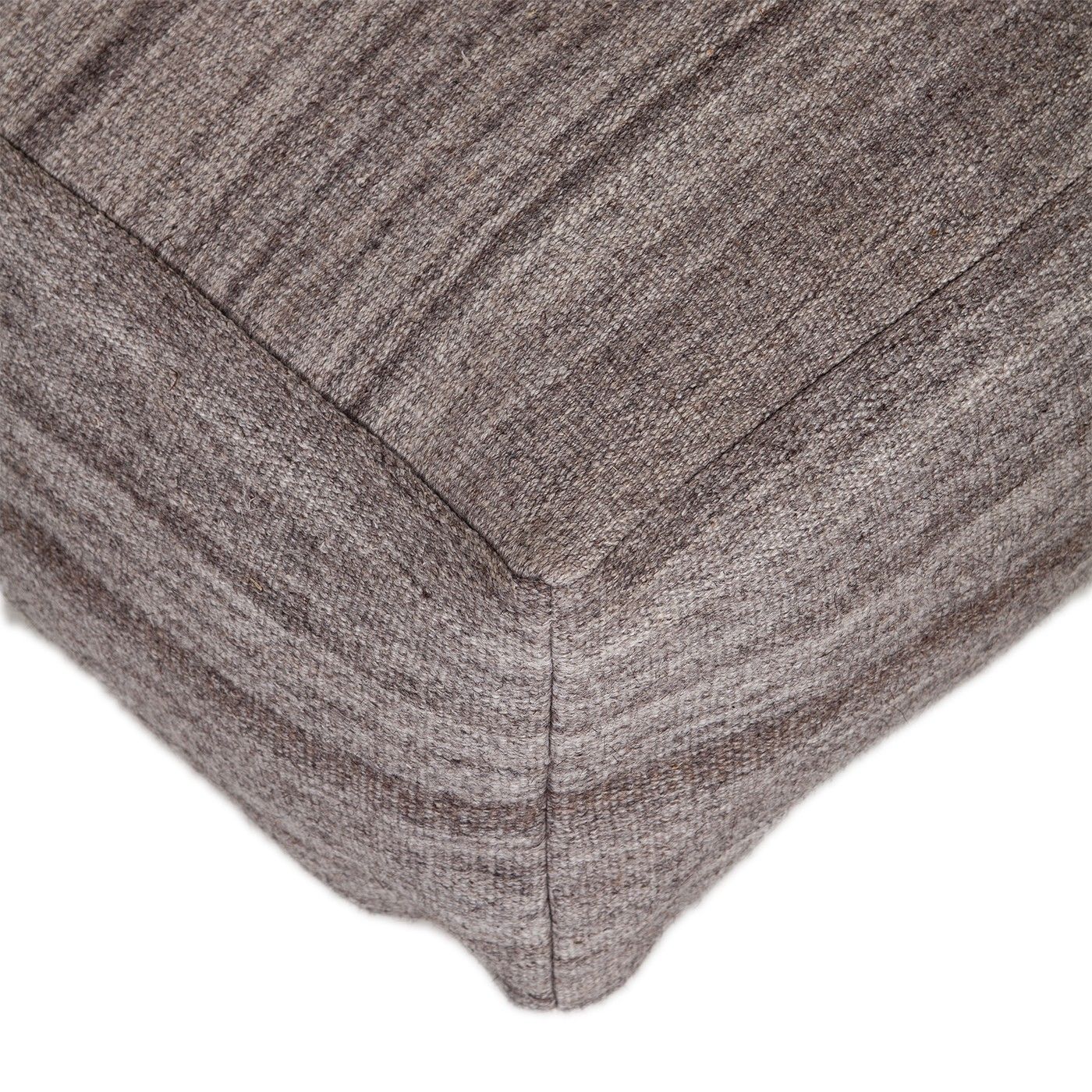 Pouf - Stone Gray / Brown