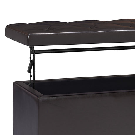 Hamilton - Upholstered Lift Top Rectangular Storage Ottoman - view 18