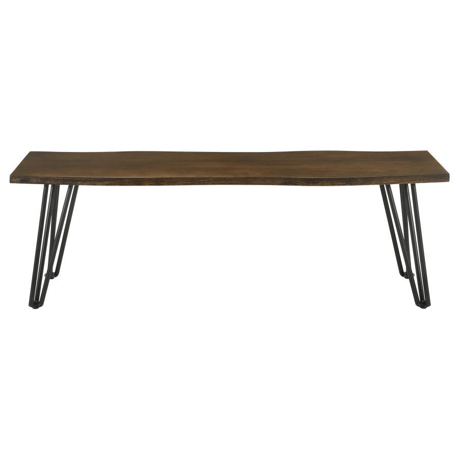 Topeka - Live Edge Wood Dining Bench - Mango Cocoa