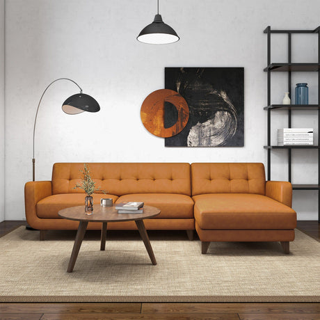 Allison - Mid-Century Modern Sectional Sofa Chaise - view 25