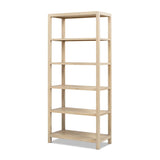 Ellis - 5 Shelf Open Frame Bookcase - Natural
