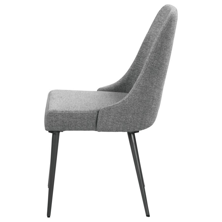 Alan - Fabric Upholstered Dining Side Chair (Set of 2) - Gray