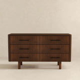 Logan - Mid-Century Modern Dresser With 6 Drawers - Brown by Ashcroft Furniture | Bel Furniture