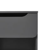 Modern Minimalist 1 Drawer Nightstand With Cubby by Walker Edison | Bel Furniture