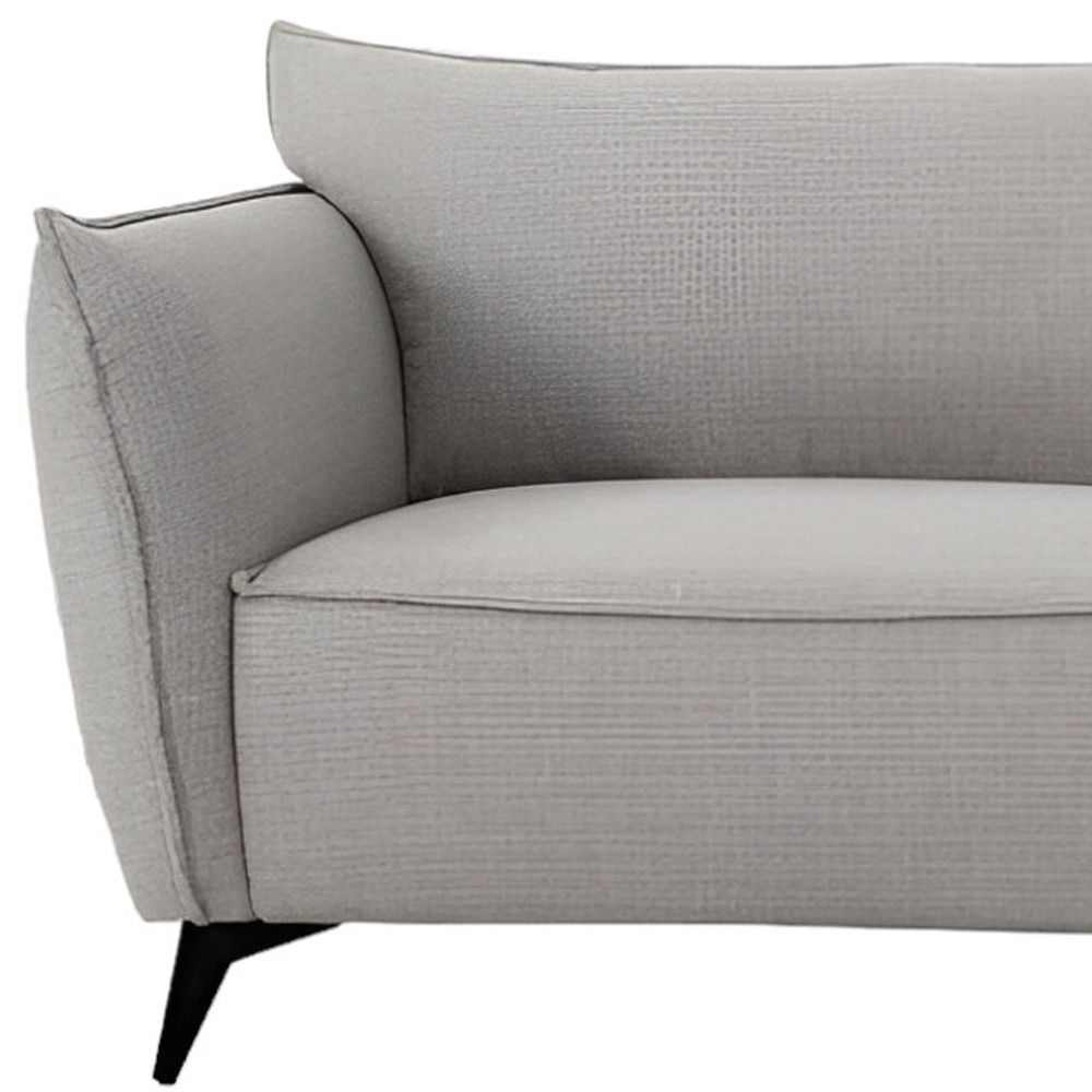 Sofa With Black Legs - Gray