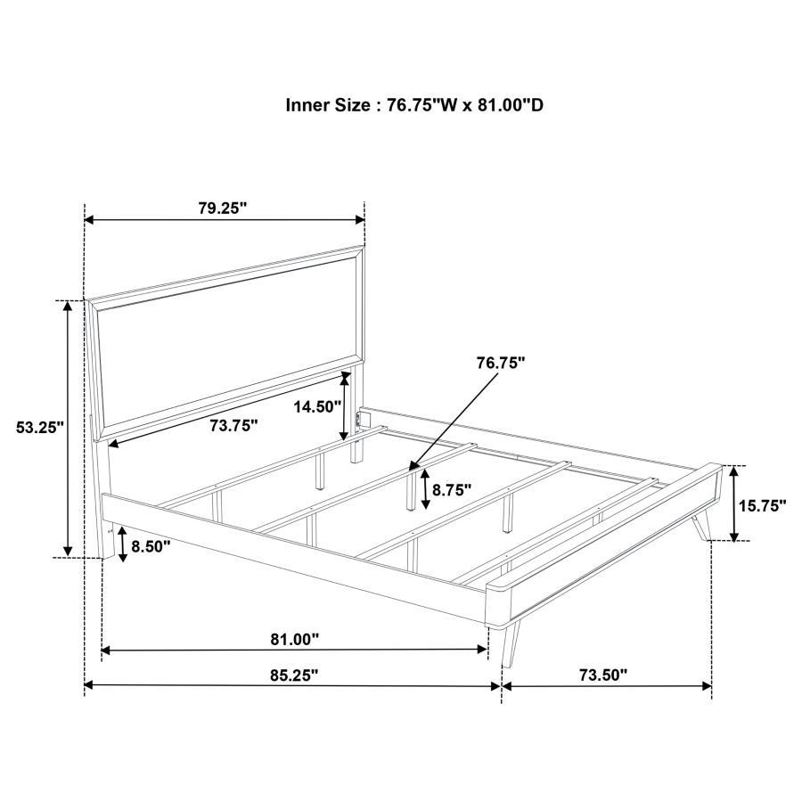 Janelle - Wood Panel Bed