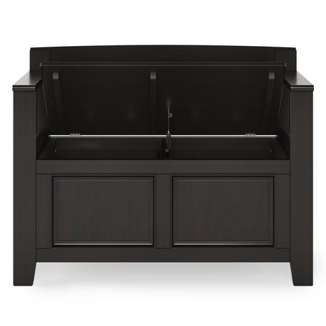 Amherst - Small Transitional Entryway Storage Bench by Simpli-Home | Bel Furniture