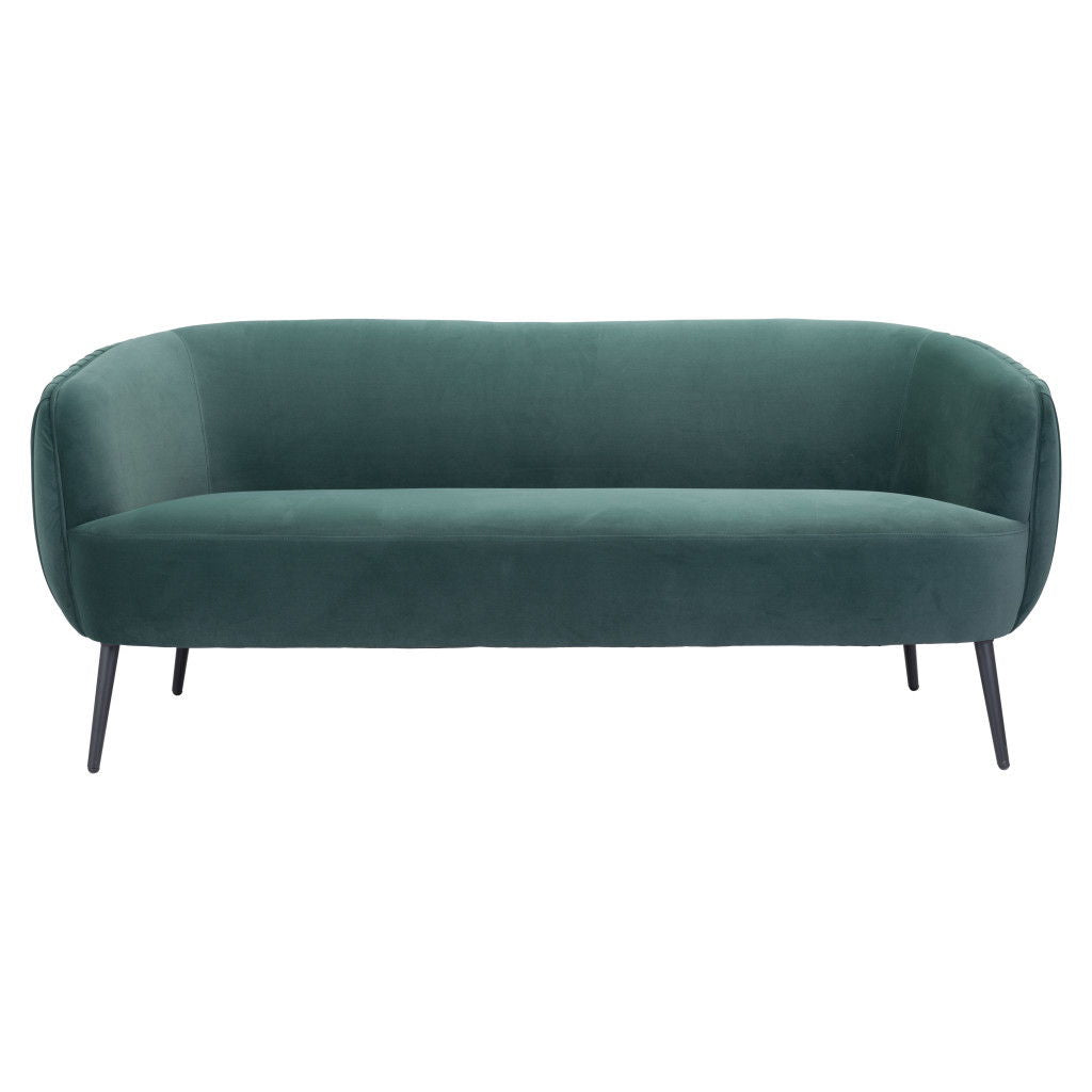 Sofa Velvet With Black Legs - Green