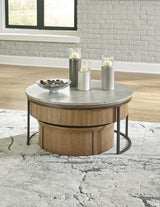 Fridley - Gray / Brown / Black - Nesting Cocktail Tables (Set of 2) by Signature Design by Ashley® | Bel Furniture