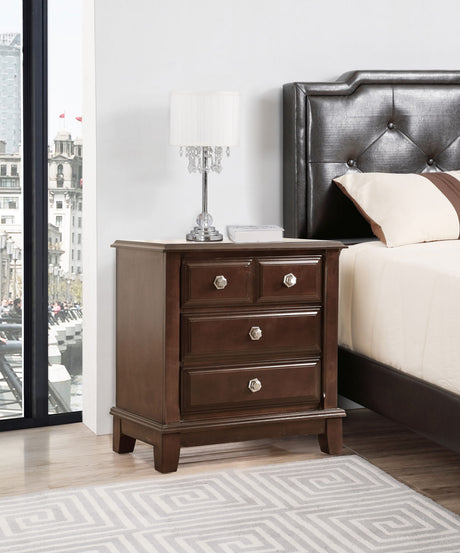 Ashford - Nightstand - Cappuccino by Glory Furniture | Bel Furniture
