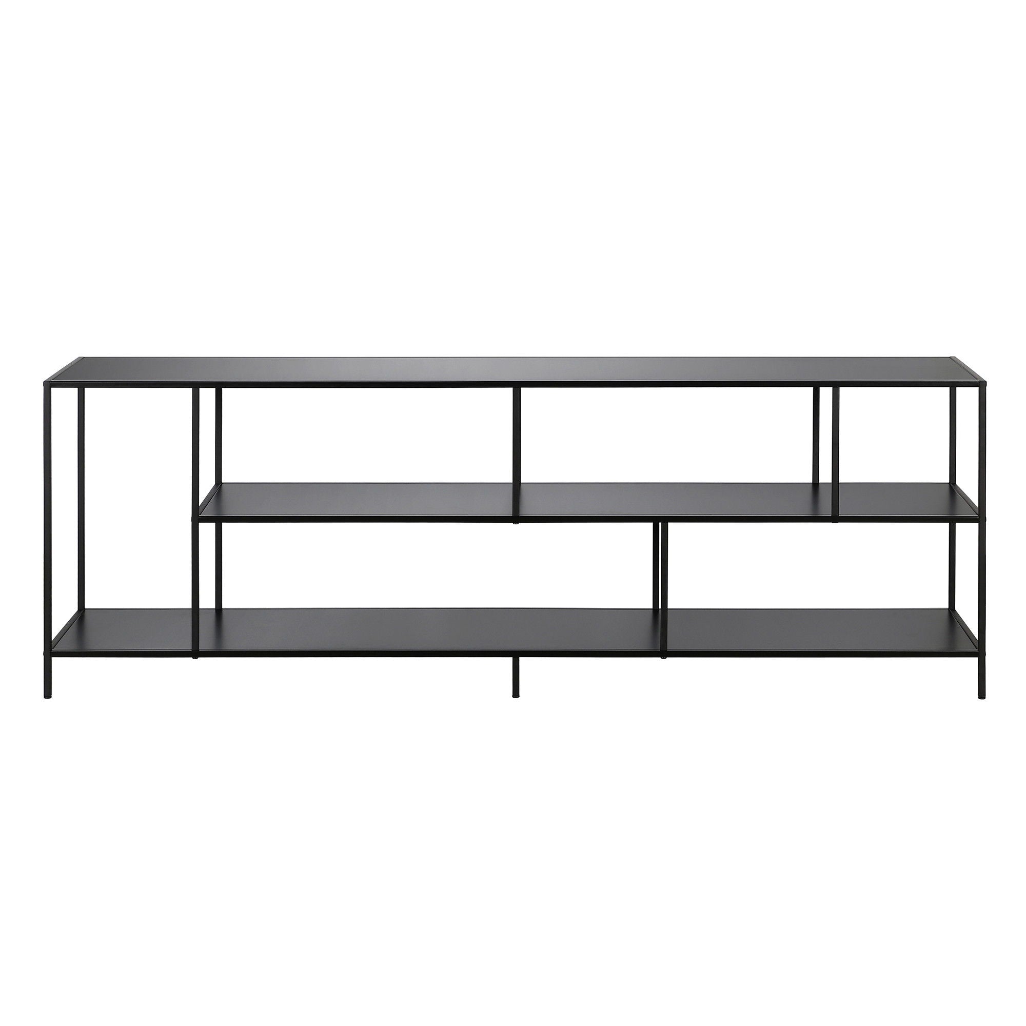 Metal Open Shelving, TV Stand - Black